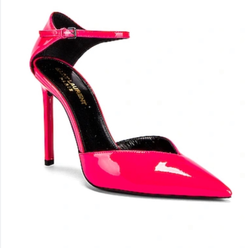 SAINT LAURENT ANJA PUMPS BRAND NEW! HOT PINK!!! SIZE 38.5